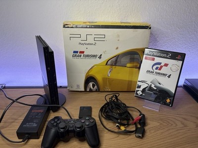 Sony PlayStation 2 PS2 Slim Gran Turismo 4 Bundle OVP + Standfuß