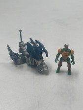 Rare & VTG 1994 TMNT Mini Supermutants Michael W/ Mini Cyclone Cycle