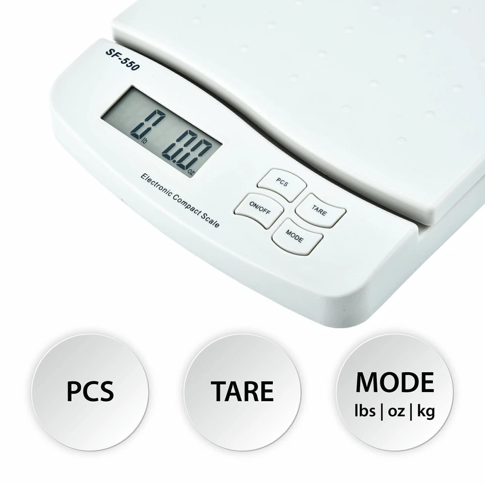✅66LB x 0.1OZ Digital Postal Shipping Scale Weight Postage Kitchen SF-550 30 KG - Image 3 of 4