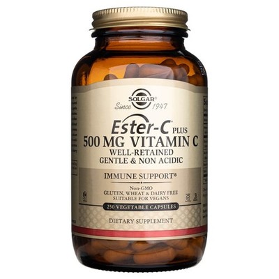 Solgar Ester-C Plus 500 mg Vitamin C 250 pflanzliche Kapseln