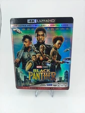 Black Panther (4K Ultra HD + Blu-ray, 2018) 2 Disc Set! W/Slipcover! No Code