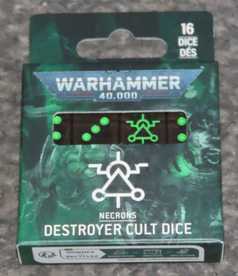 Necrons Destroyer Kult Würfel Neu in OVP Necron D6 Games Workshop Warhammer 40k Neu OOP