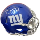 David Tyree Signed New York Giants Speed Mini Helmet Beckett Witness BAS COA