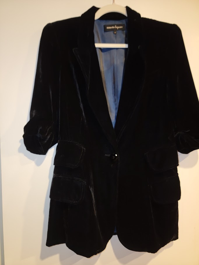 Women's VTG Nannette Lepore Velour Jacket - Size 8