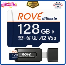 ROVE Ultimate Micro SD Card microSDXC 128GB Memory Card with USB 3.2 Type C