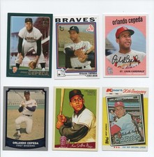 PUERTO RICAN BORN SF GIANTS ATLANTA BRAVES STL CARDIANLS ORLANDO CEPEDA LOT