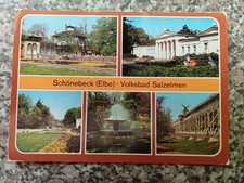 AK Schönebeck Salzelmen Gradierwerk Schwanen...