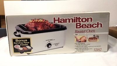 Hamilton Beach 18 Quart Roaster Oven Extra-Large 32182-NEW UNOPENED-Serving Pans