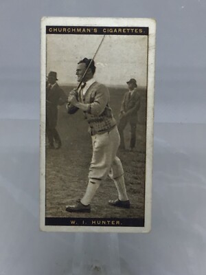 1927 Churchman Famous Golfers Small #24 William Hunter