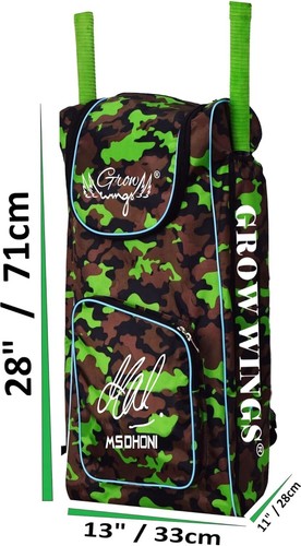 Kit de Cricket Bolsa Bolsa Ligera con MS Dhoni Edición Nylon Material Kit Bolsa - Imagen 8 de 23