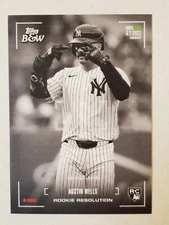AUSTIN WELLS 2024 Topps Black & White ROOKIE RESOLUTION #RR10 Yankees