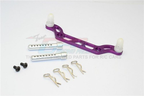 GPM CK032F ALU FRONT BODY MOUNT W/ DELRIN POSTS HPI 1/10 RC CRAWLER KING TRUCK - Picture 5 of 13