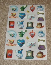 The Gifted Line ~ John Grossman Sticker Sheet ~ Victorian Charms (1992)