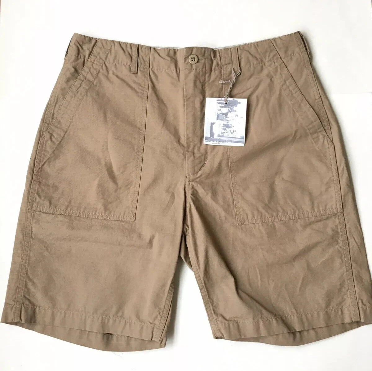 Engineered Garments Khaki Cargo Ghurka Shorts NWT Size Medium $250