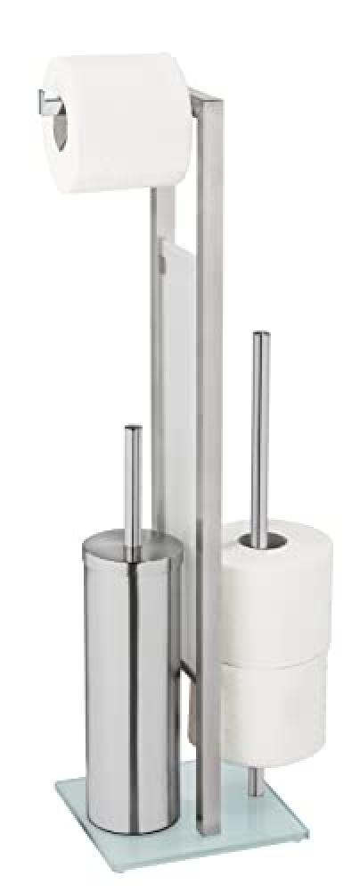 (TG. 18 x 70 x 23 cm) WENKO Rivalta, set di piatti chiusi in acciaio inox, vetro