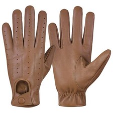 Genuine Unlined Leather Fashion Driving Gloves for Men