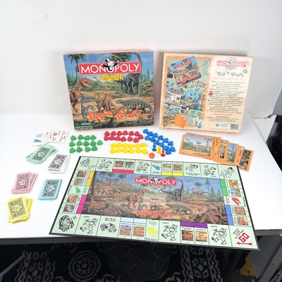Monopoly Junior Dig'n Dinos MINT CONDITION Parker Brothers Missing 1 Piece 1998