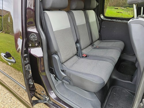 2011 61 reg VW Caddy Maxi Kombi 1.6 TDi DSG x 5 SEATS x 92k x BLACBERRY METALLIC - Picture 8 of 12