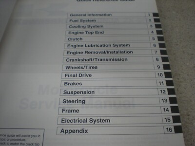 OEM Kawasaki Service Manual 2000 ZX900 99924-1255-01 | eBay UK