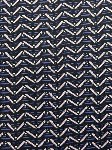 Title Nine Wrappers Delight Pallay Navy Print 3/4 Slv Dress Zip Pockets S-NWOT - Picture 3 of 10