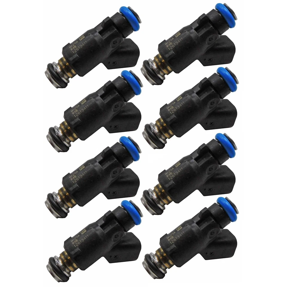 12613411 Set of 8PCS Fuel Injector Fit for 2010-2013 Chevrolet GMC 4.8L & 5.3L — 第 2/4 张图片