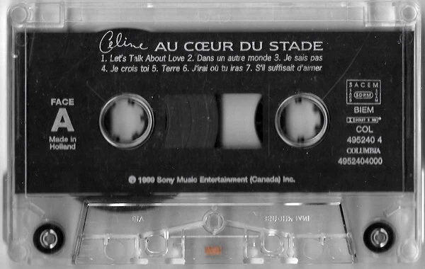 Céline Dion – Au Cœur Du Stade, Original Cassette, Europe Version - Image 3 of 4