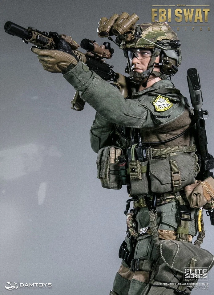 Figura 1/6 DamToys 78044A US FBI SWAT Team Agent San Diego Midnight OPS DAM Foto 3 de 4