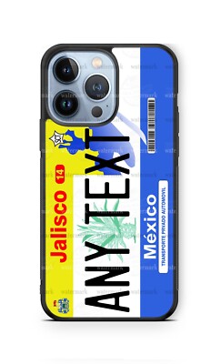 Jalisco Mexico 2002License Plate Tags Custom cell Phone Case fits IPHONE SAMSUNG