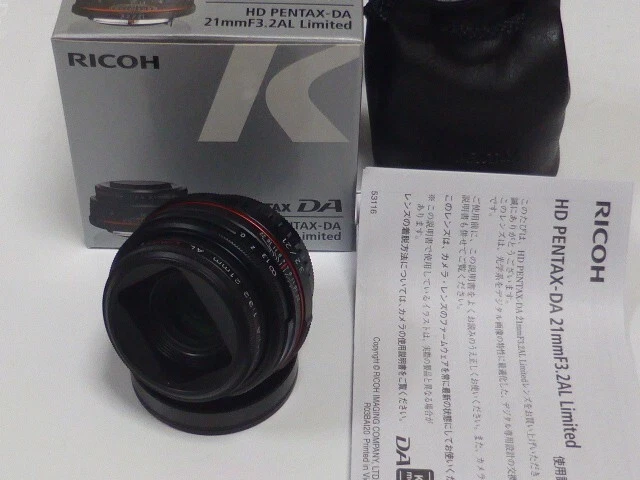 PENTAX Single Focus Lens HD DA 21mm F3.2AL Limited Black K mount APS-C New - Image 2 of 4