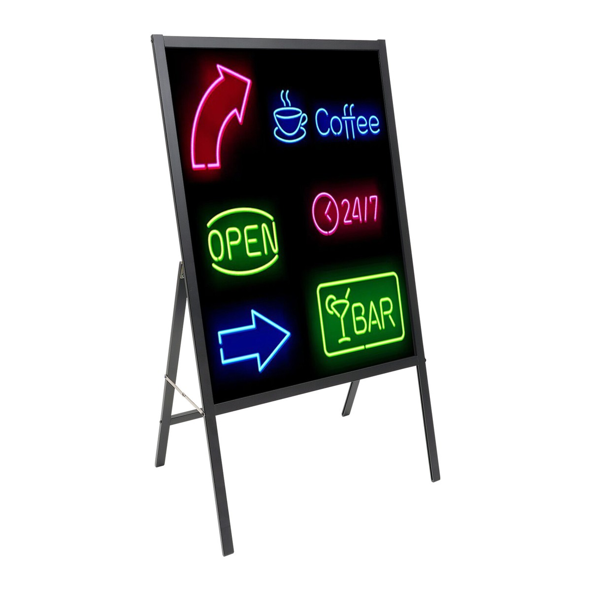 LED Message Writing Board Illuminated Erasable Lighted Chalkboard
