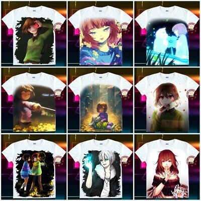 Undertale Sans/Chara/Frisk Unisex T-shirt Casual Tee Fashion Tops #58-H16