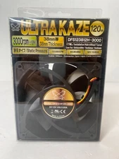 Ultra Kaze Scythe Heavy Duty Computer 3000RPM Cooling 120mm Fan DFS123812H-3000