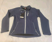 NEW Little Donkey Andy Womens Softshell Jacket Sz Small Navy Waterproof Thermal