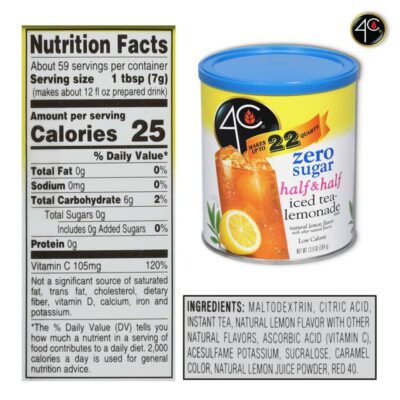 3-Pack 4C Light Green Tea Antioxidant Iced Tea Mix – Caffeine-Free, 13.9oz Each