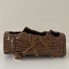 McCoy Log and Chain Glazed Window Planter Made in USA