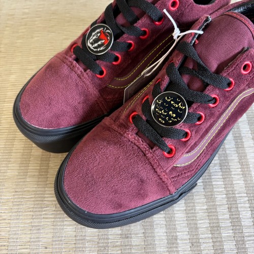 Vans Women Disney Old Skool Stackform Poison Apple Red Velvet Chunky Shoe Size 7 - Picture 20 of 20