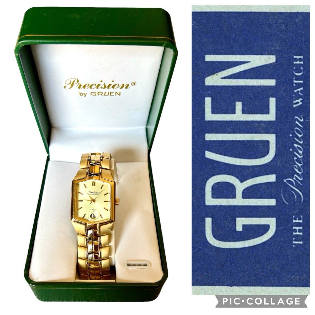 マ*ー様 再値下げ！アンティーク GRUEN PRECISION VERI−TH gruen precision 25 jewels autowind date swiss made