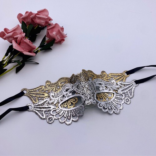 Sexy Eye Mask Eye Patch Half Face Eyeshade Cosplay Masks Lace Masquerade Mask♪ - Picture 6 of 17