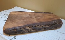 Black Walnut Live Edge Charcuterie Cutting Board, Handcrafted, Foodsafe Finish