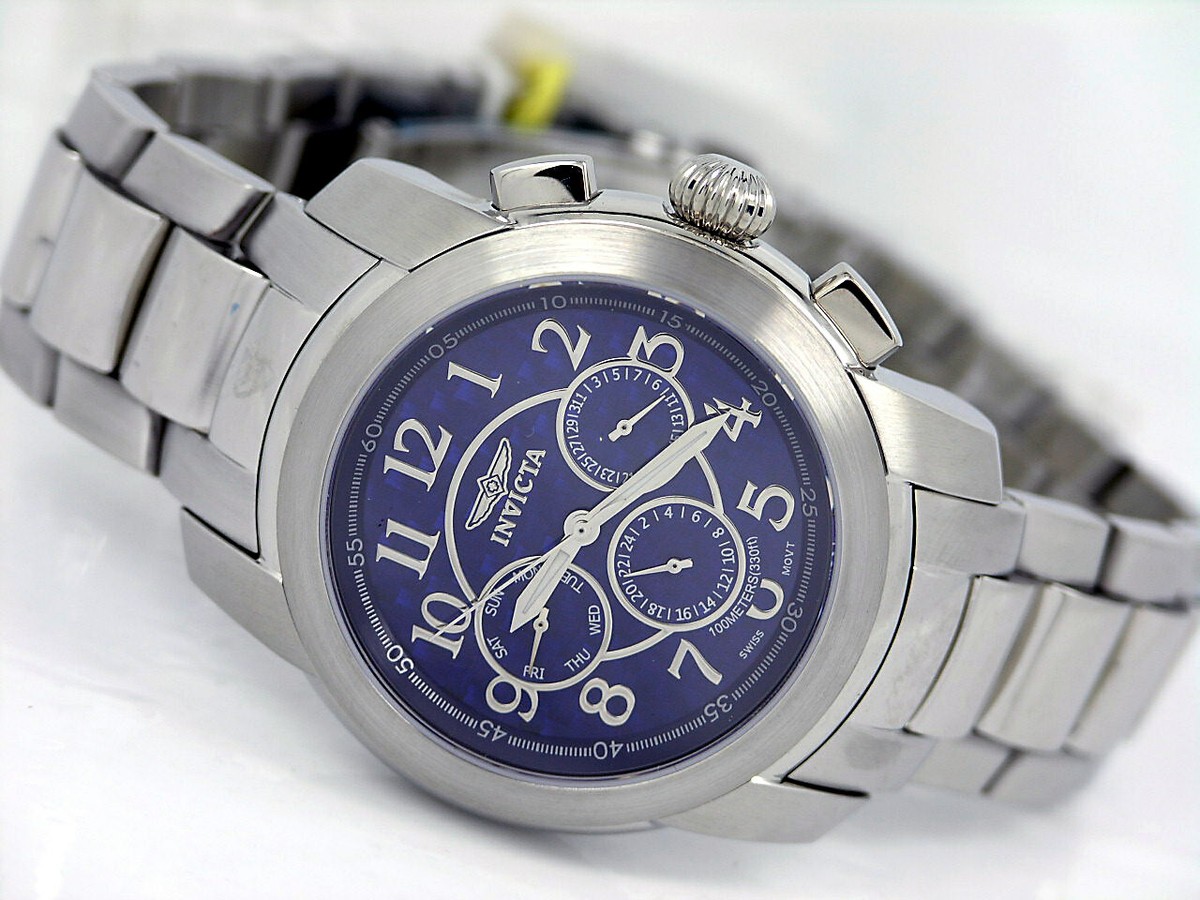 ESTNATION x LENDVAY & SCHWARCZ 39.5 中古 NEW INVICTA EXTREME 3349 MULTI FUNCTION WATCH CARBON FIBER DIAL