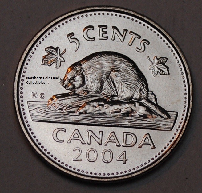 Canada 2004 P 5 cents Nice UNC Five Cents Canadian Nickel | eBay
