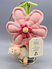 Carters Musical Pink Green Flower Sheep Lamb Light Up Crib Pull Toy 2003 VIDEO