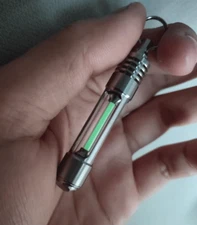 Titanium luminous Tube Pendants Paracord Beads Key Ring Necklace Pendants 1 Pcs