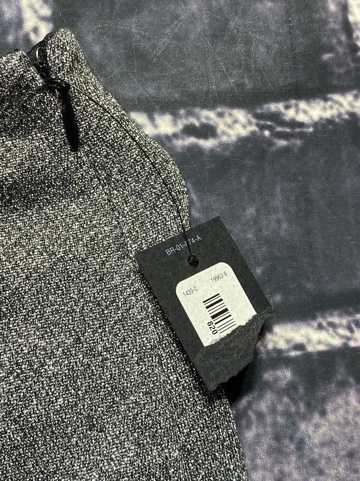 Falda Worthington Mujer 6 Negra Plateada Brillante Cremallera Cierre Abertura Fiesta Nueva con Etiquetas Foto 4 de 4