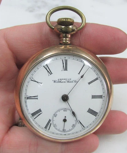 Antique 1906 Waltham Pocket Watch w/ 20yr Gold Filled Case ~ 17J ~ 4-H300