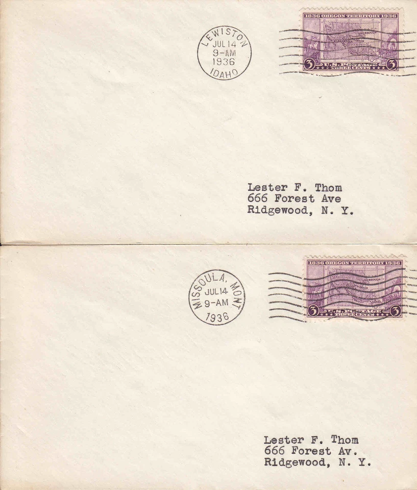 US FDC Sc# 783 on 5 covers with different official cities cancelations - US 8175 - Image 2 of 3