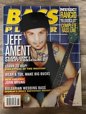 Jeff Ament Pearl Jam signed Bass Player Magazine 1998 Eddie Vedder