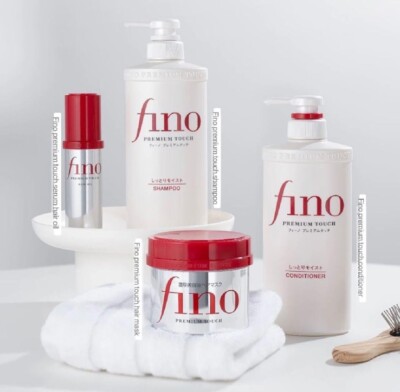 FINO Touch Hair Mask 230g Repair Shampoo 550ml Conditioner 550ml Hair Oil 70ml