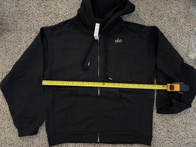 Alo Accolade Full Zip Hoodie - Black Size Large | eBay