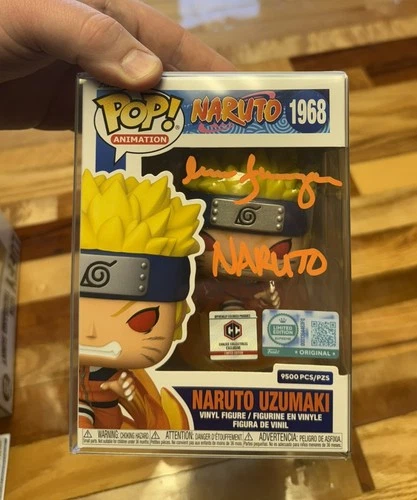 Funko Pop! Animation Naruto Uzumaki #1968 Chalice Exclusive Autographed Figure